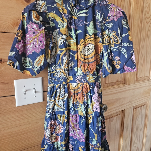 Floral Ruffle Wrap Dress - Picture 5 of 5